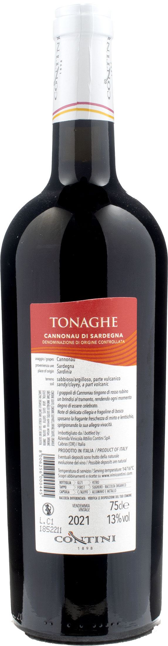 Contini Cannonau di Sardegna Tonaghe 2021