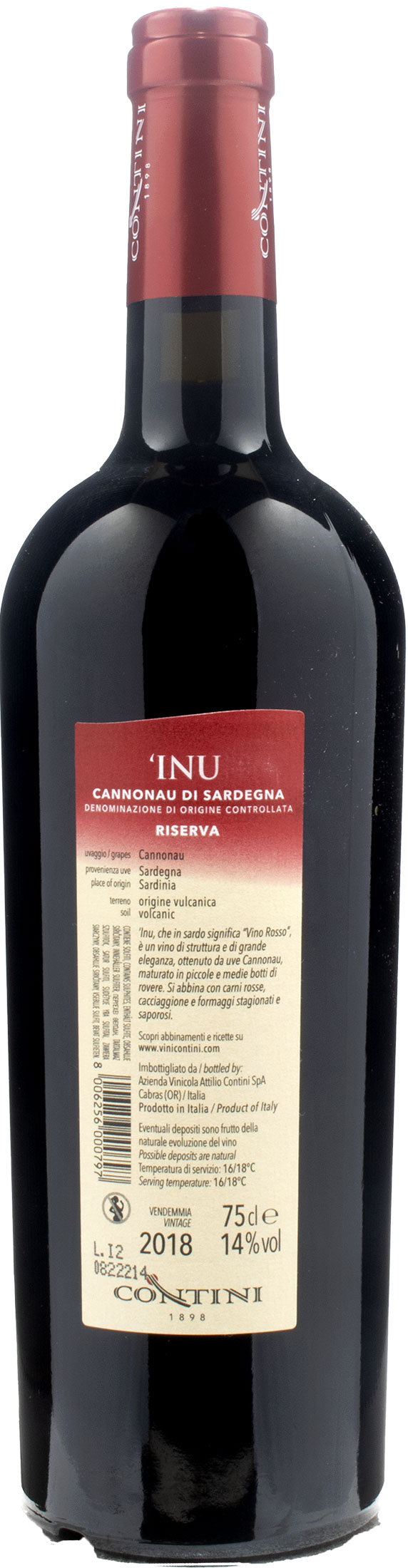Contini Cannonau Inu Riserva 2018