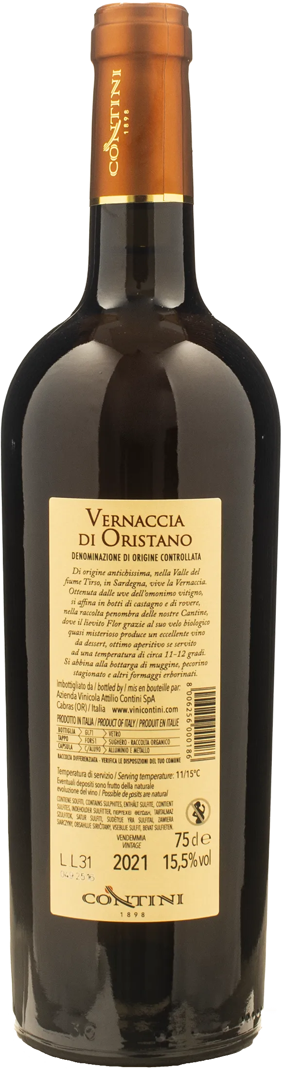 Contini Vernaccia di Oristano Flor 2021