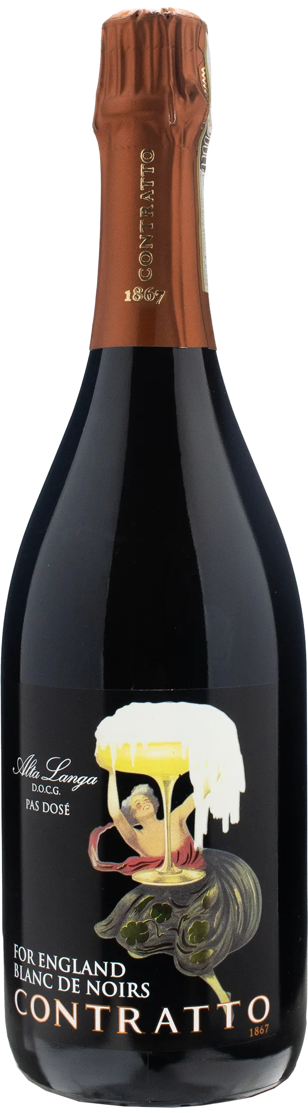 Contratto Alta Langa For England Blanc de Noir Pas Dosé 2019