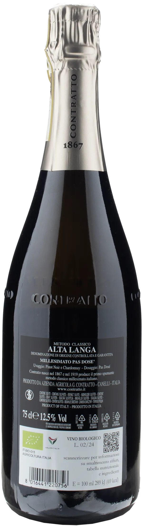 Contratto Alta Langa Millesimato Pas Dose 2021