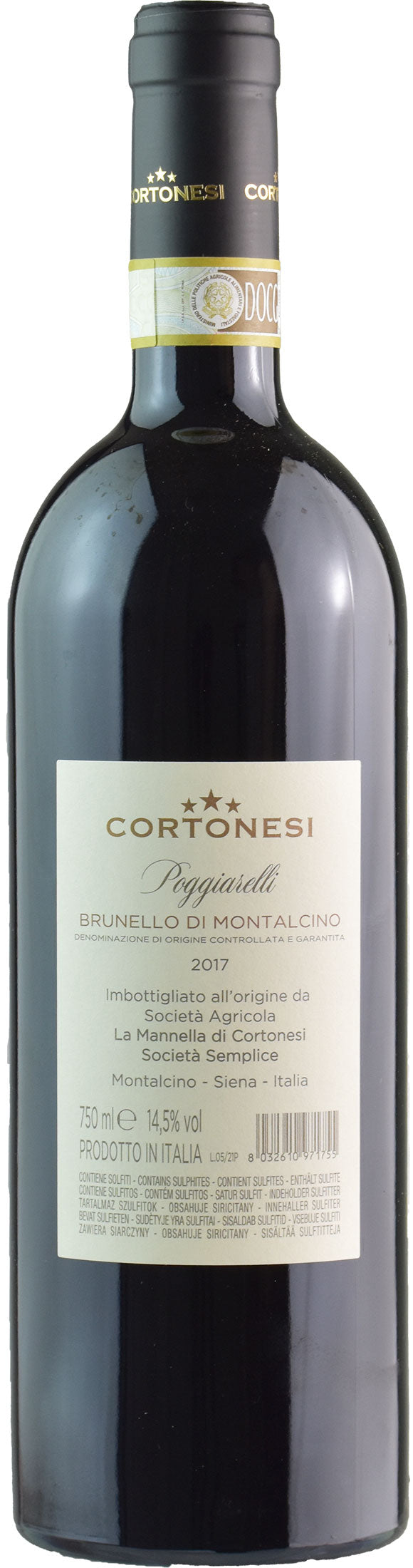 Cortonesi Brunello di Montalcino I Poggiarelli 2017