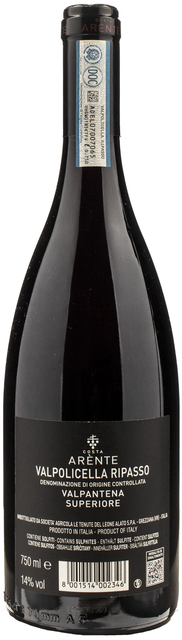 Costa Arente Valpolicella Ripasso Valpantena Superiore 2020