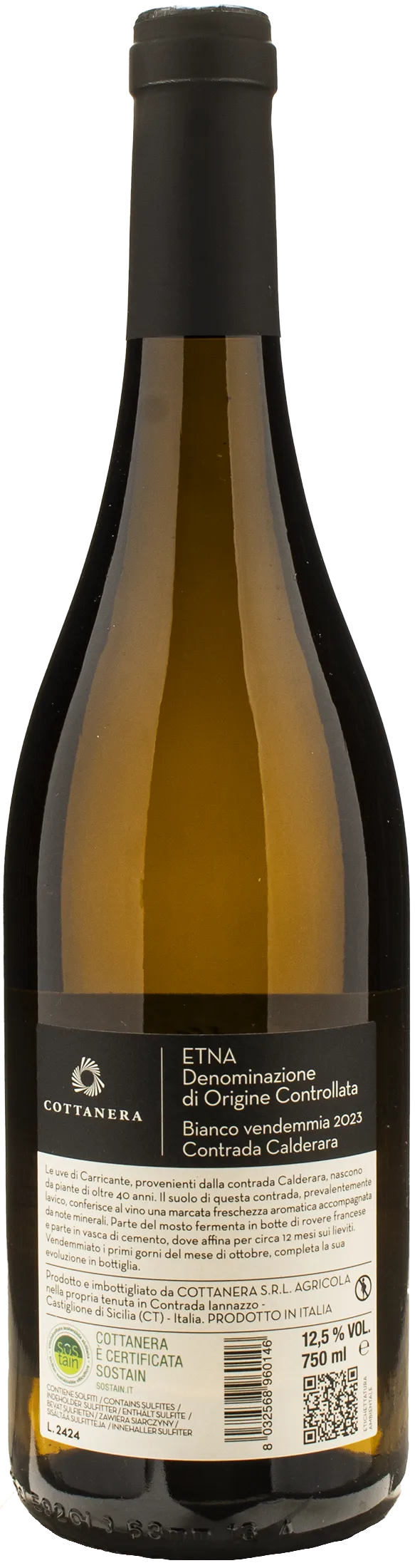 Cottanera Etna Bianco Contrada Calderara 2023