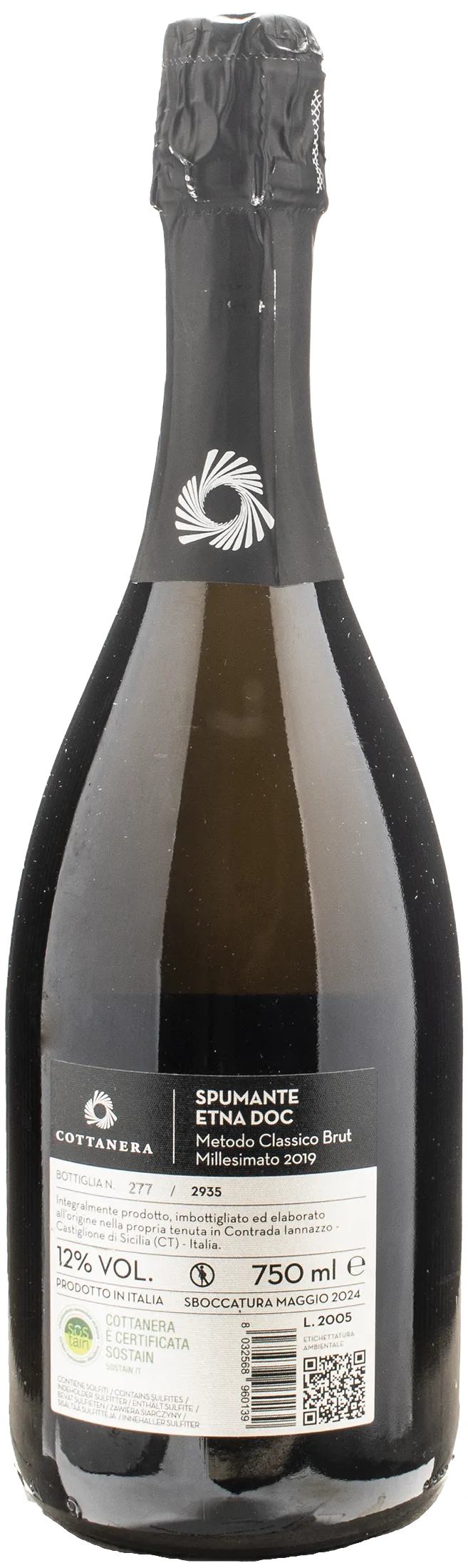 Cottanera Etna Metodo Classico Brut 2019