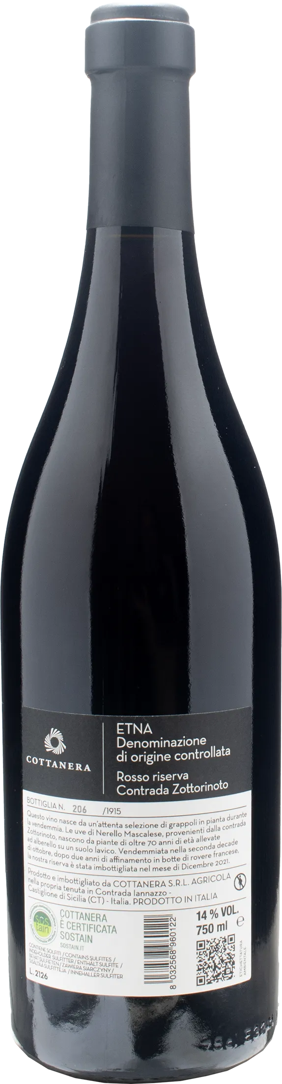 Cottanera Etna Rosso Zottorinoto Riserva 2019