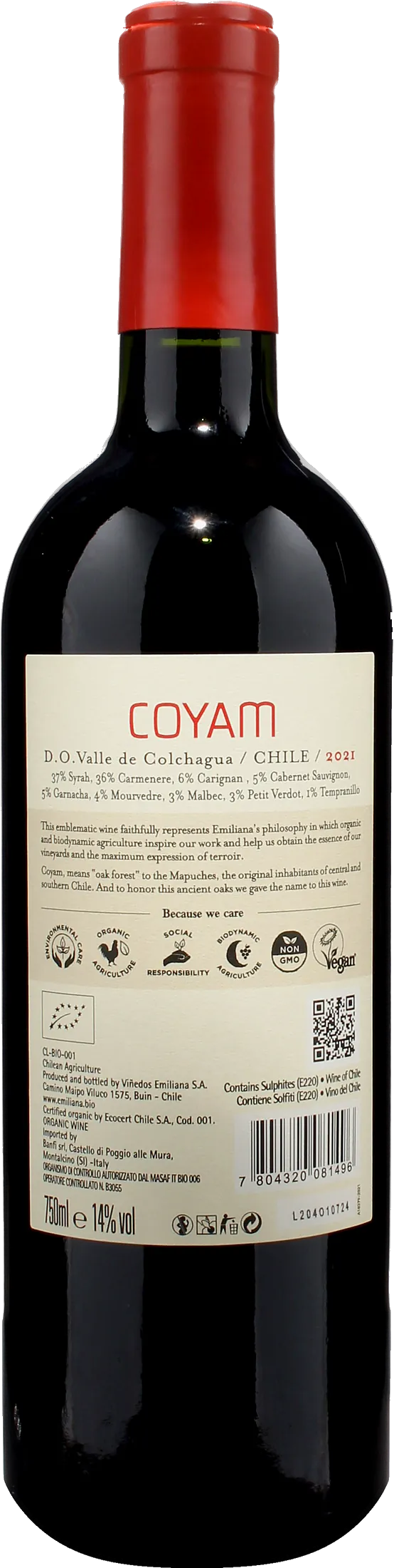 Coyam Colchagua Valley Chile 2021