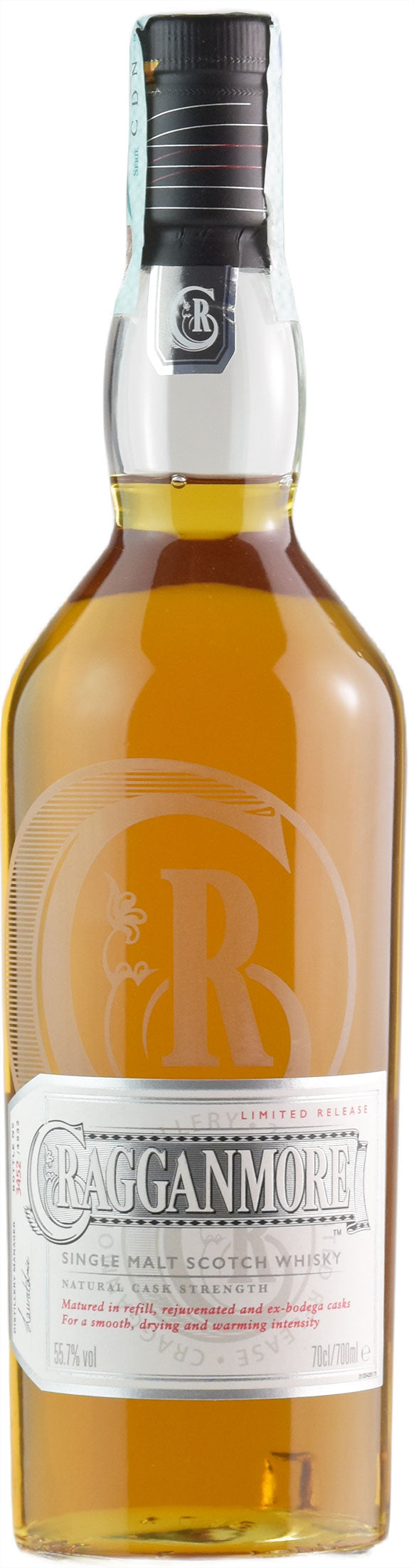 Cragganmore Single Malt Scotch Whisky Natural Strength Limited Release 0.7L 2016