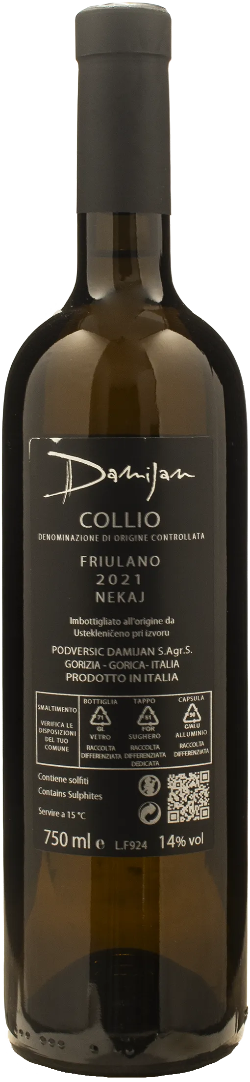 Damijan Podversic Collio Friuliano Bianco Nekaj 2021