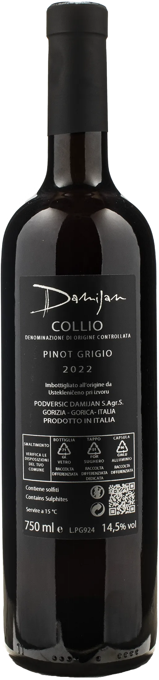 Damijan Podversic Pinot Grigio 2022