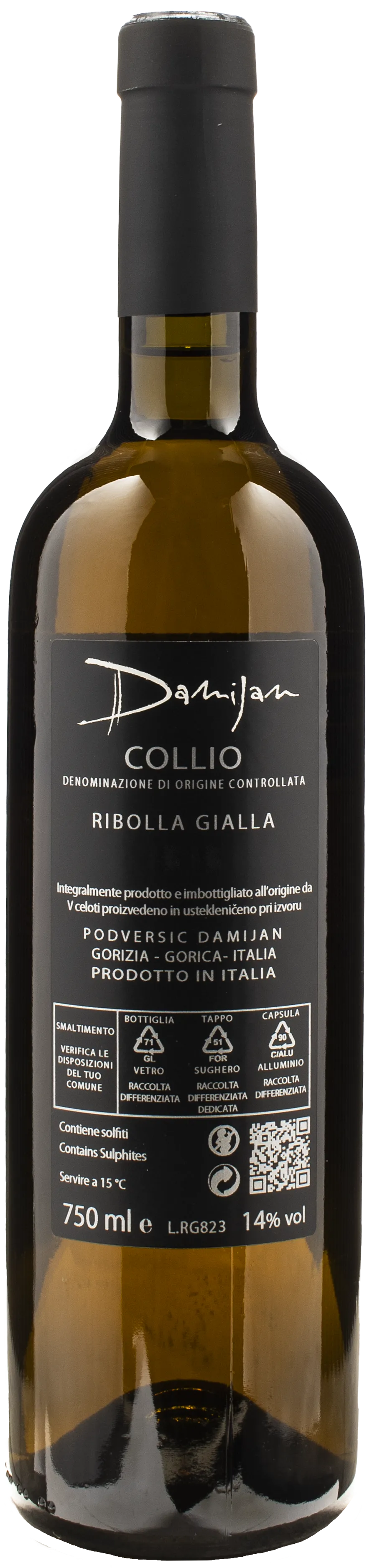 Damijan Podversic Ribolla Gialla 2020