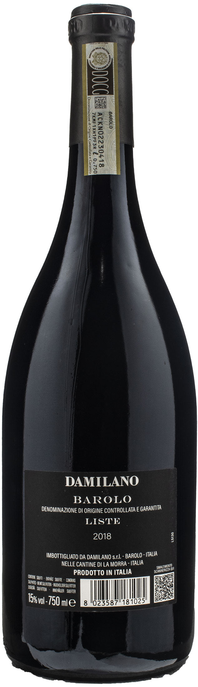 Damilano Barolo Liste 2018