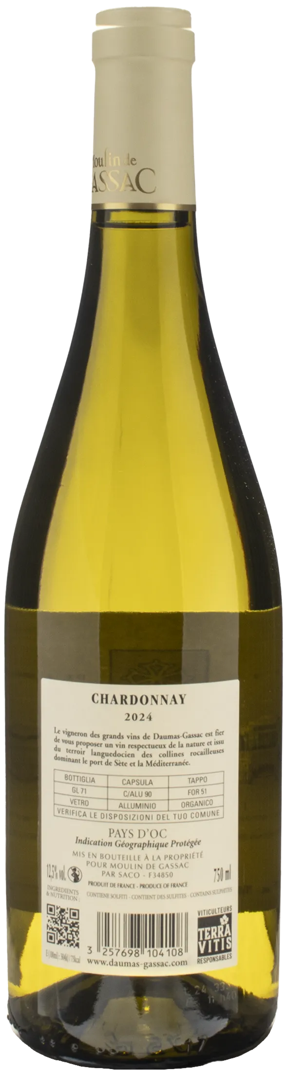 Daumas Gassac Moulin de Gassac Pays D'Oc Chardonnay 2024