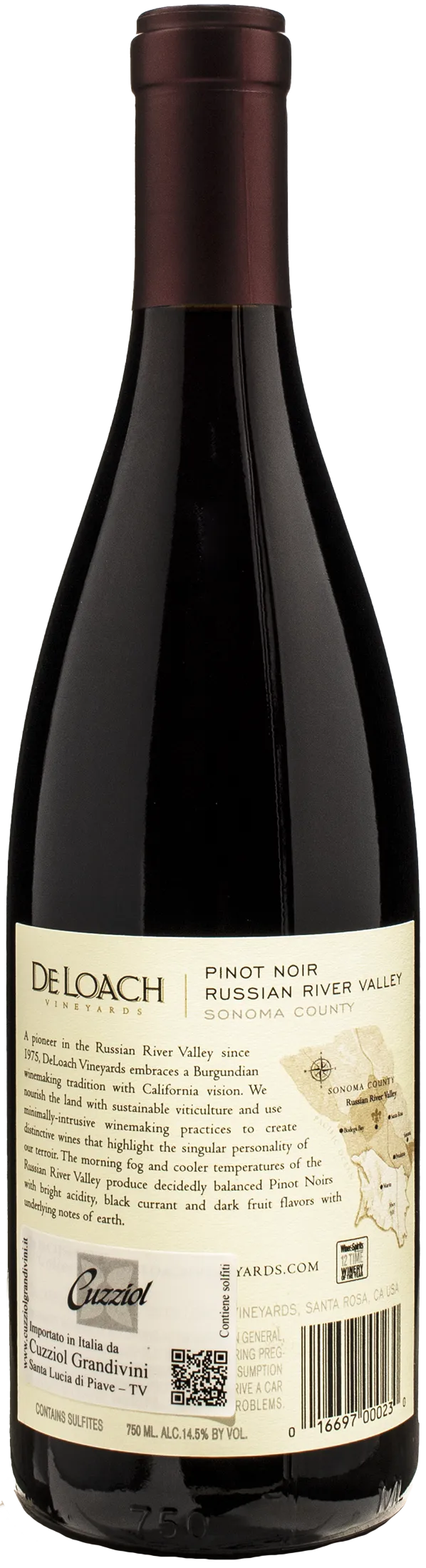 De Loach Winery Pinot Noir Russian River Valley 2020