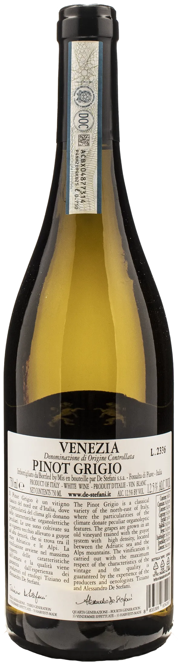 De Stefani Pinot Grigio delle Venezie 2022