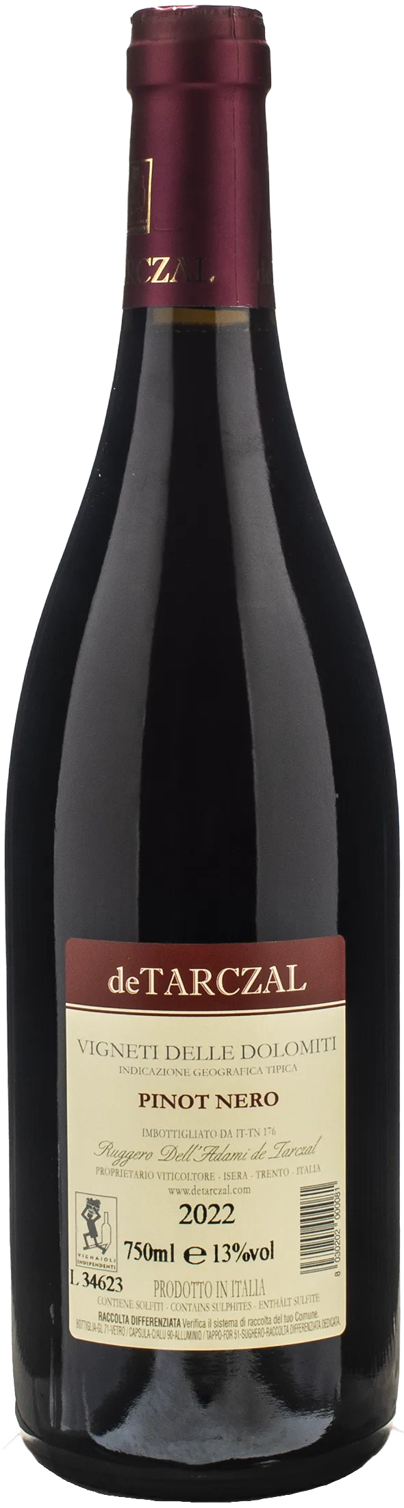 De Tarczal Pinot Nero 2022