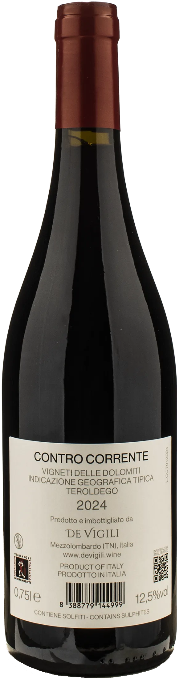 De Vigili Teroldego Controcorrente 2024