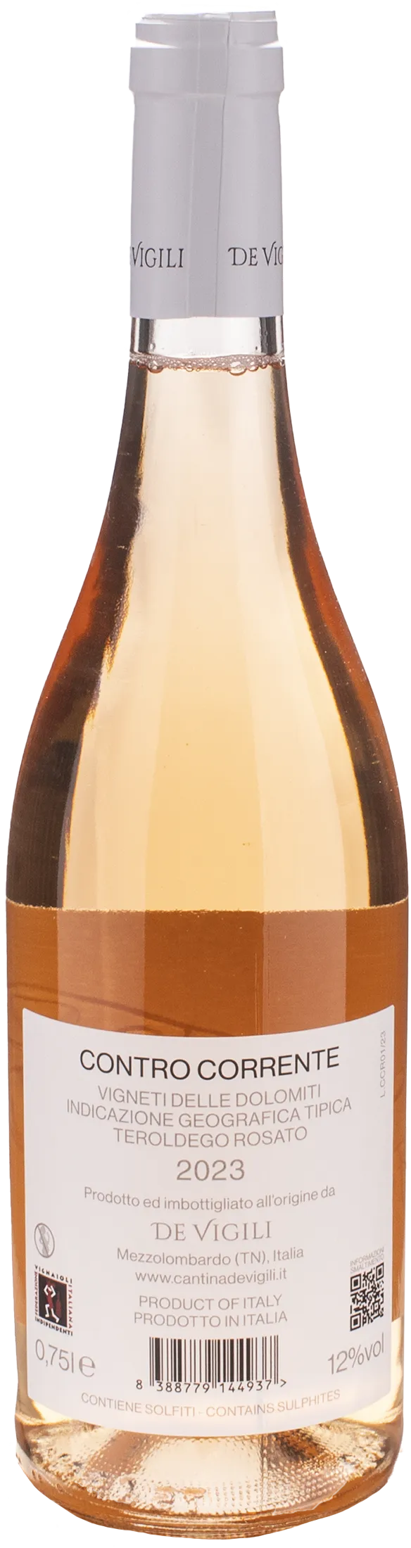 De Vigili Teroldego Rosato Controcorrente 2023