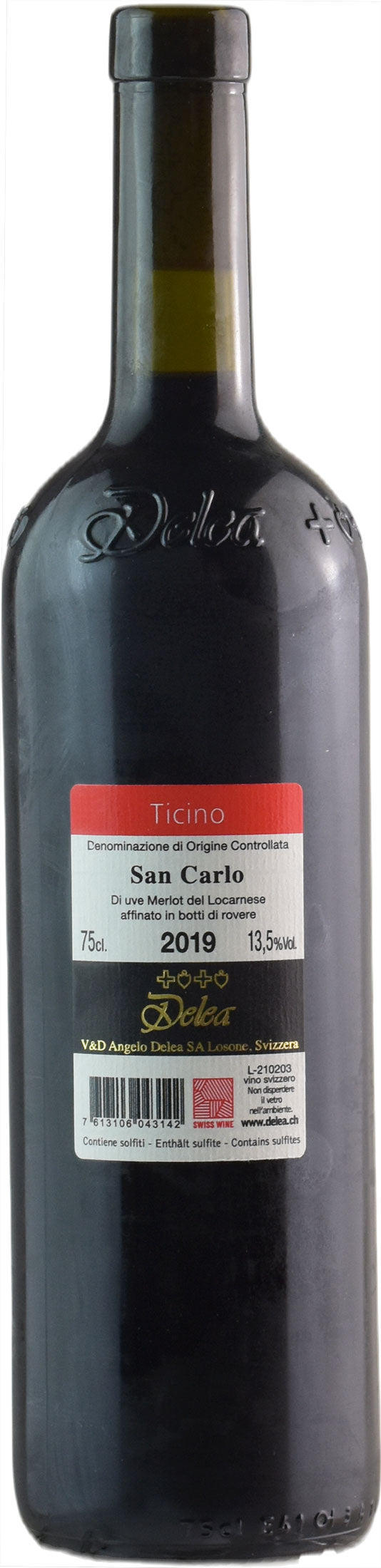 Delea Merlot del Locarnese San Carlo 2019