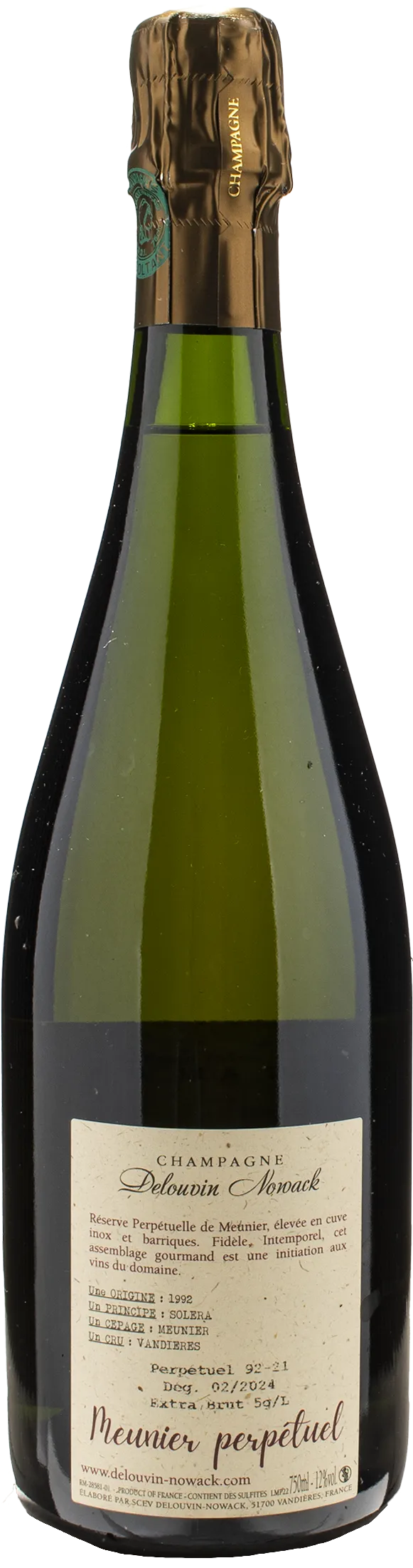 Delouvin Nowack Champagne Meunier Perpetuel Extra Brut