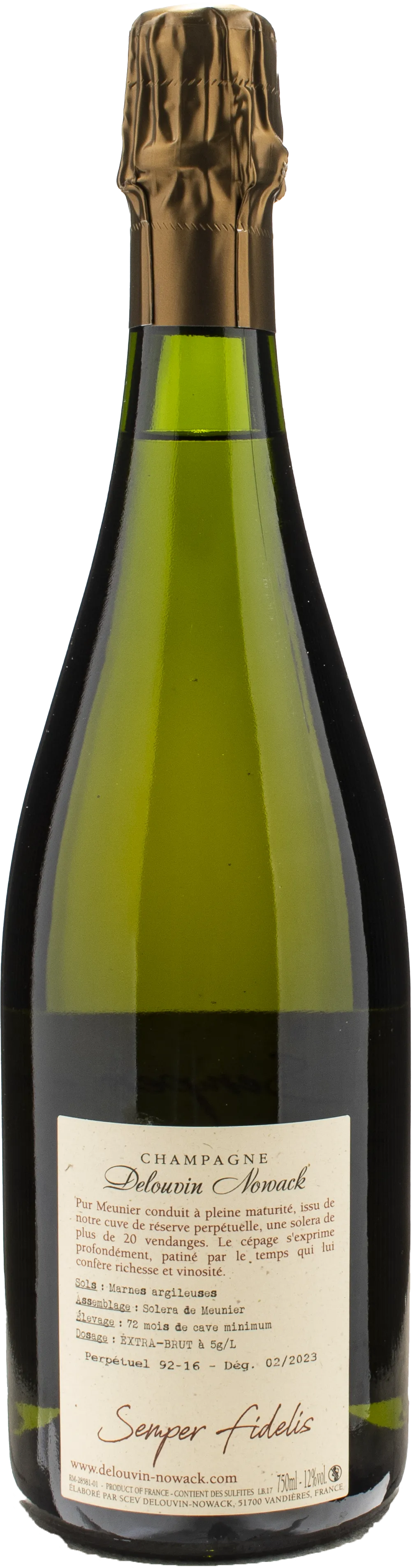 Delouvin Nowack Champagne Semper Fidelis Extra Brut