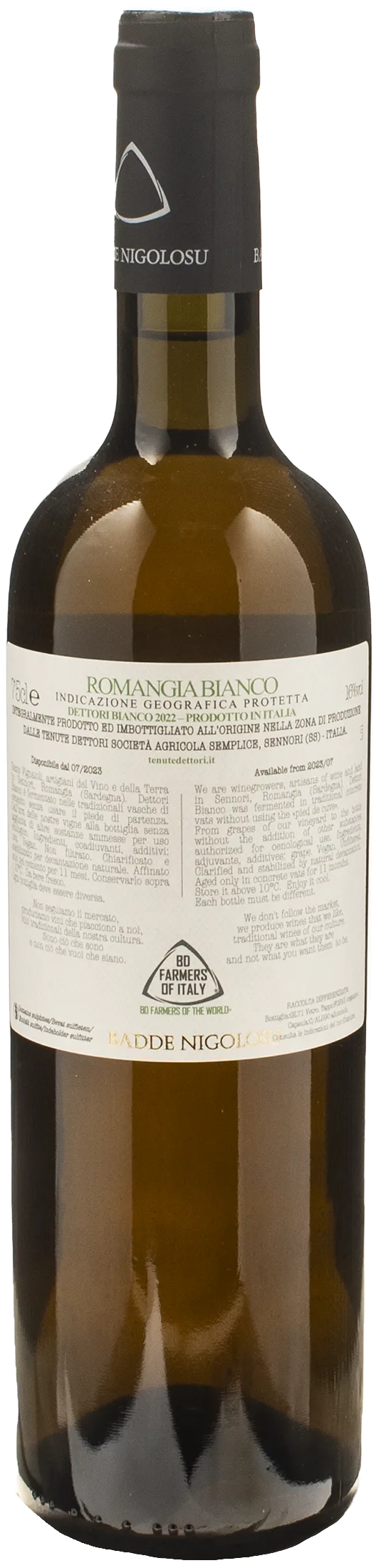 Dettori Bianco Badde Nigolosu 2022