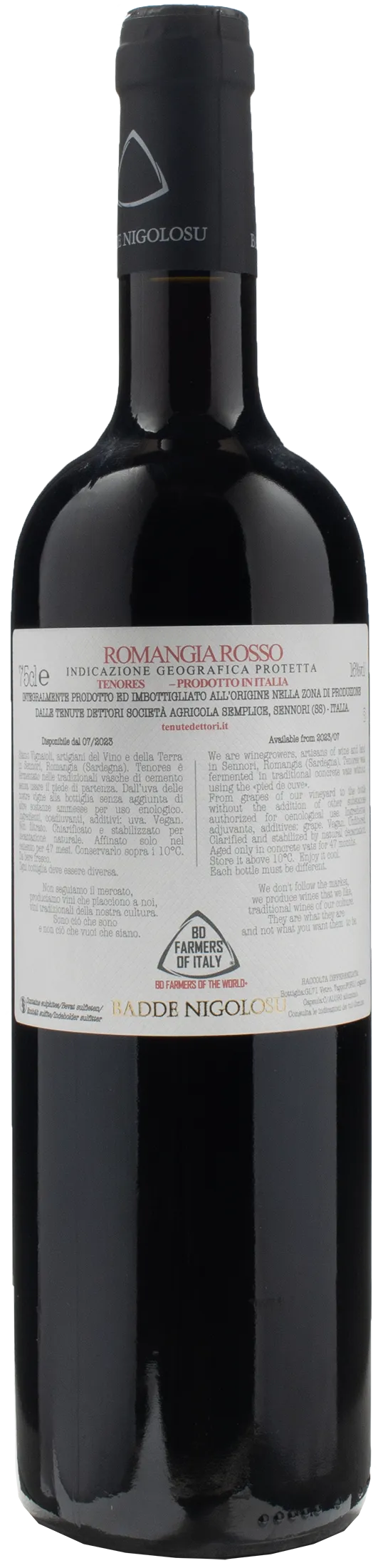 Dettori Tenores Romangia Rosso 2019