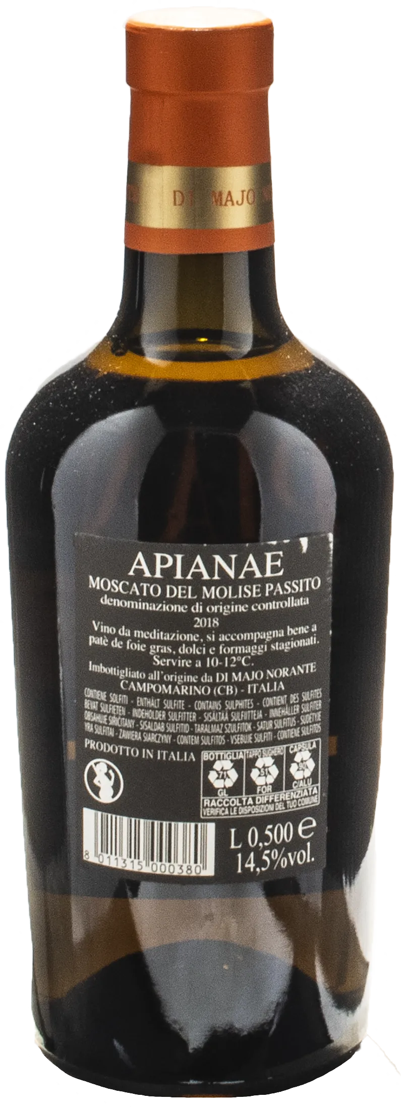 Di Majo Norante Moscato del Molise Passito Apianae 0.5L 2018
