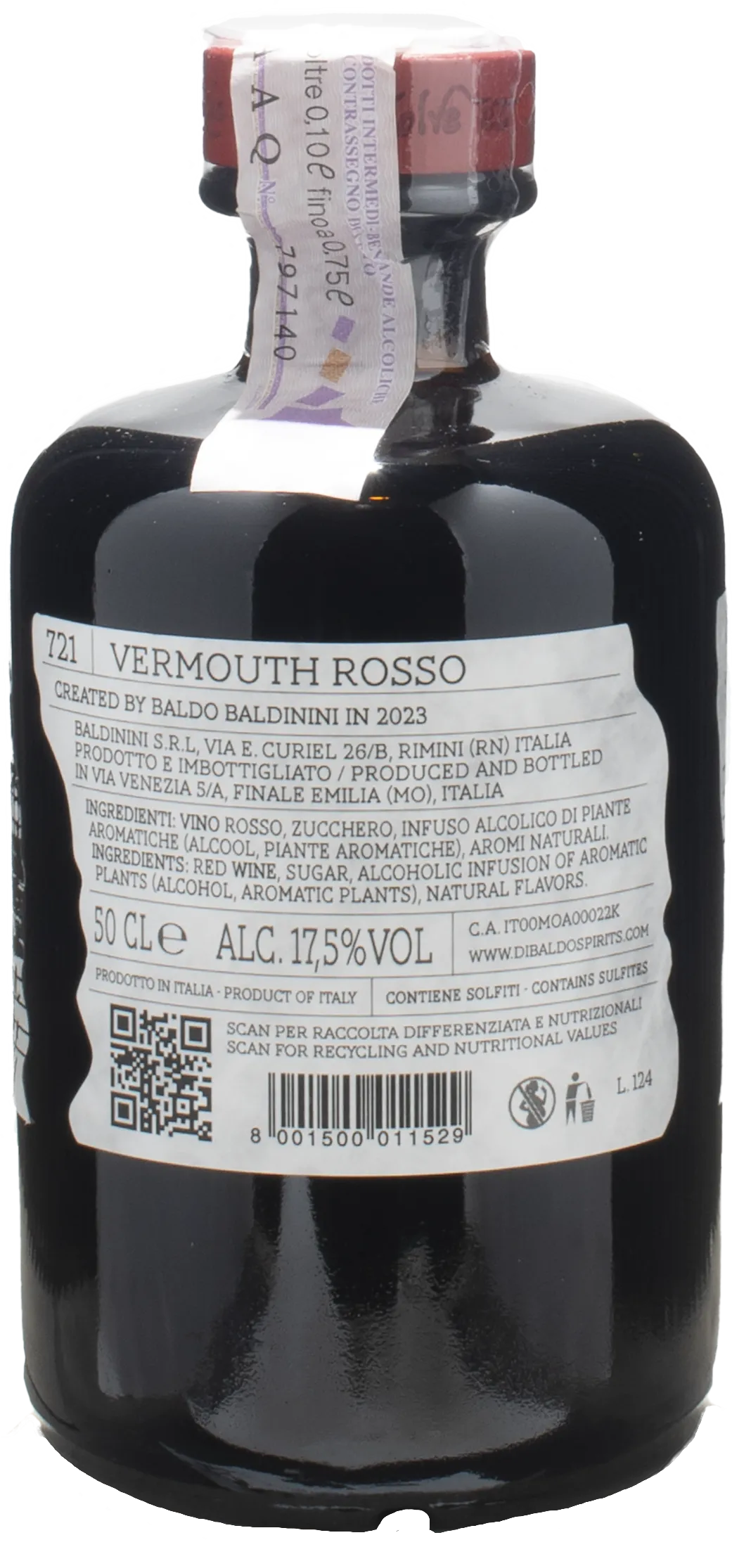 Dibaldo Vermouth Rosso 721 0.5L
