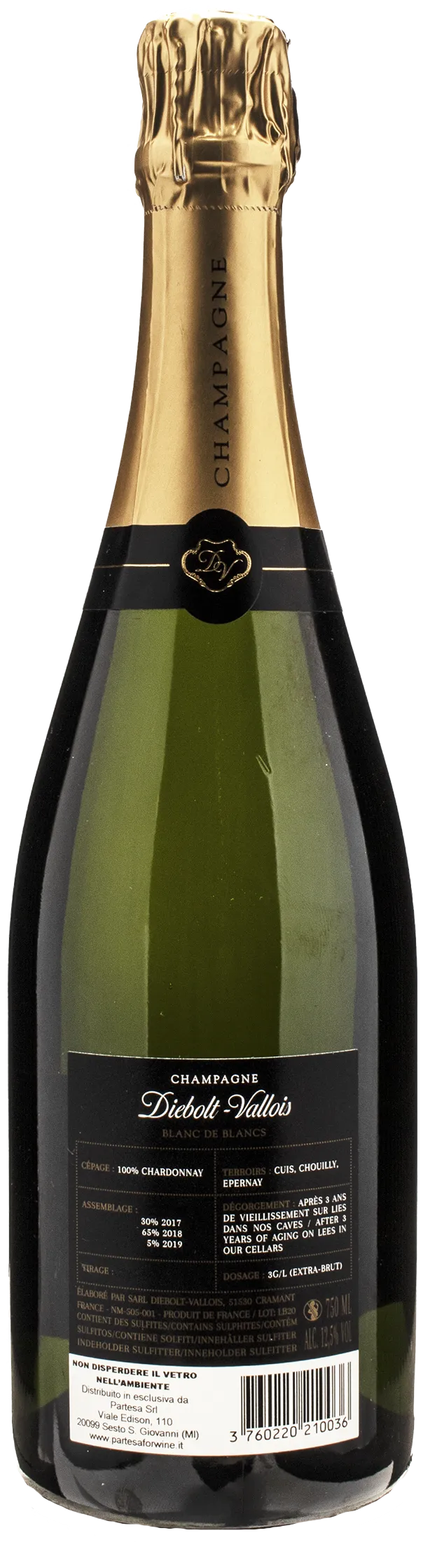 Diebolt Vallois Champagne a Cramant Blanc de Blancs Extra Brut