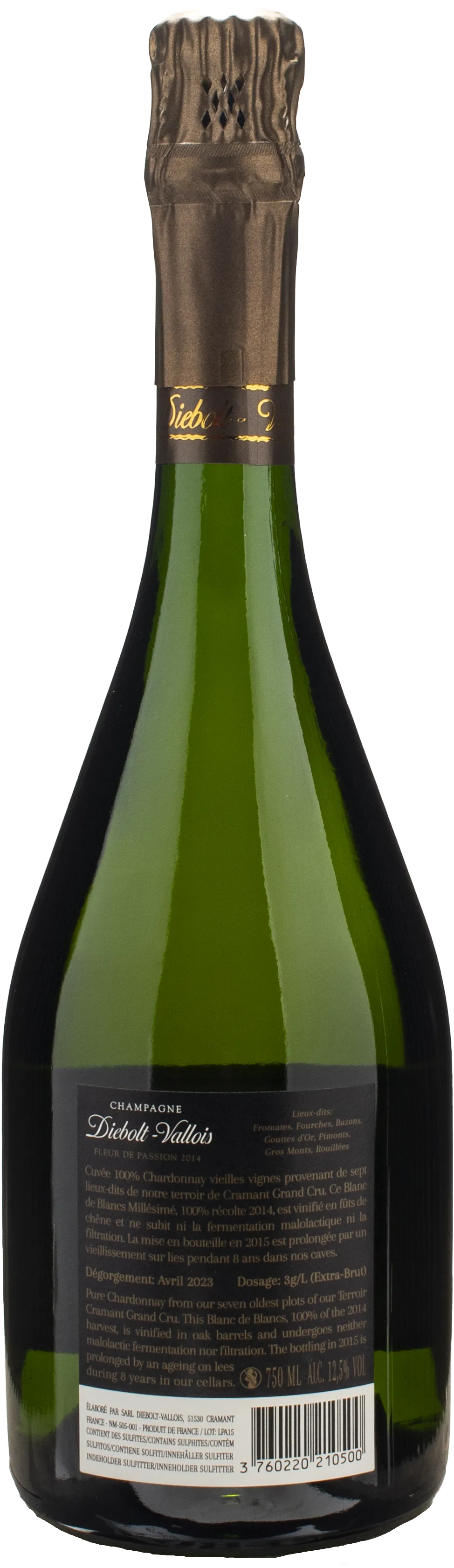 Diebolt Vallois Champagne Fleur de Passion Blanc de Blancs Extra Brut 2014