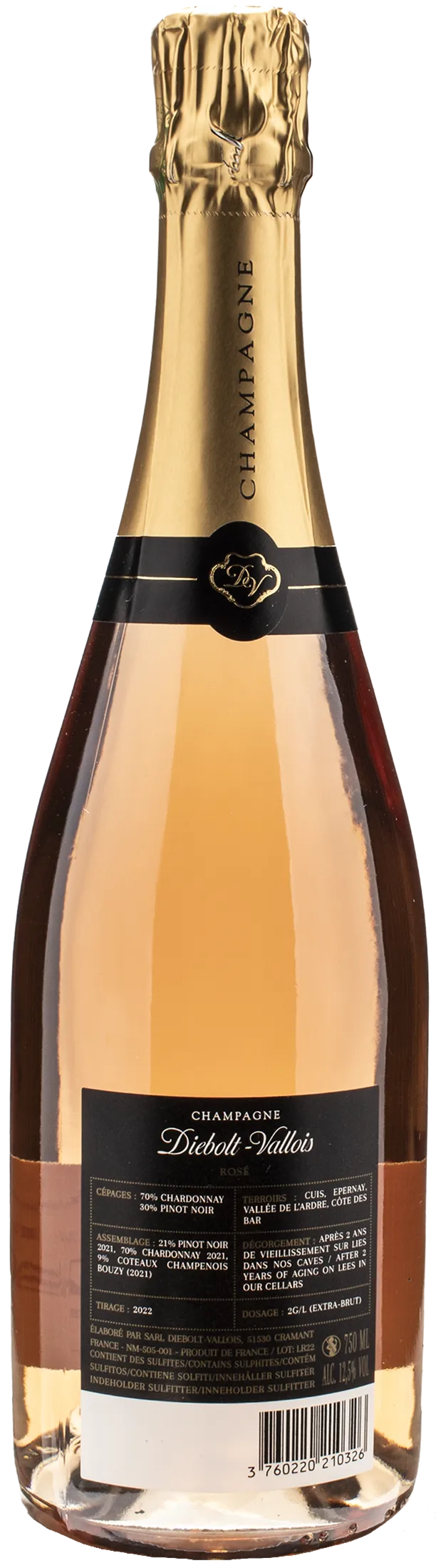 Diebolt Vallois Champagne Rosè Extra Brut