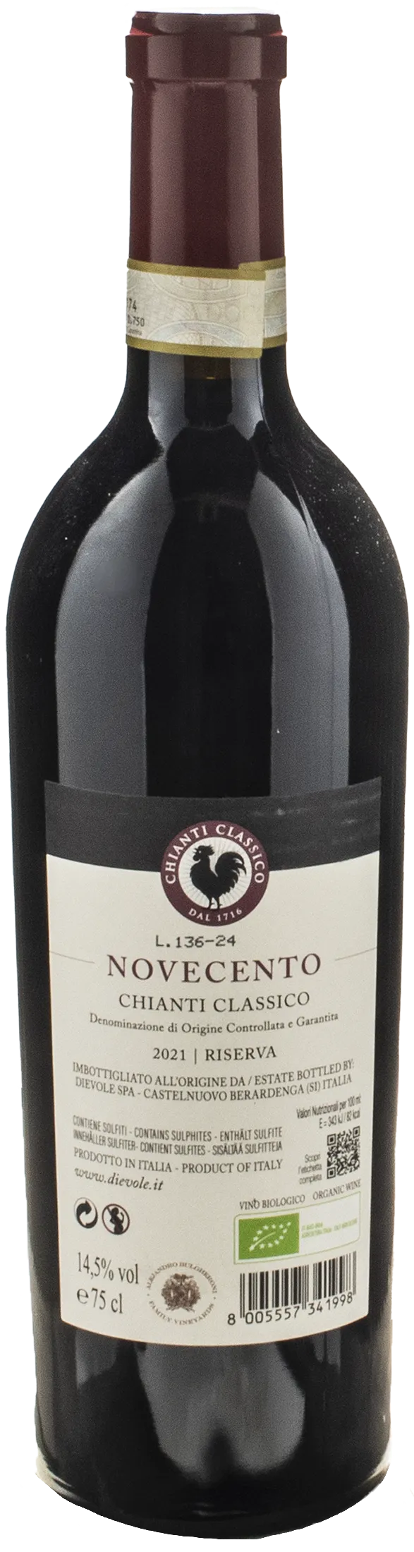 Dievole Chianti Classico Novecento Riserva 2021