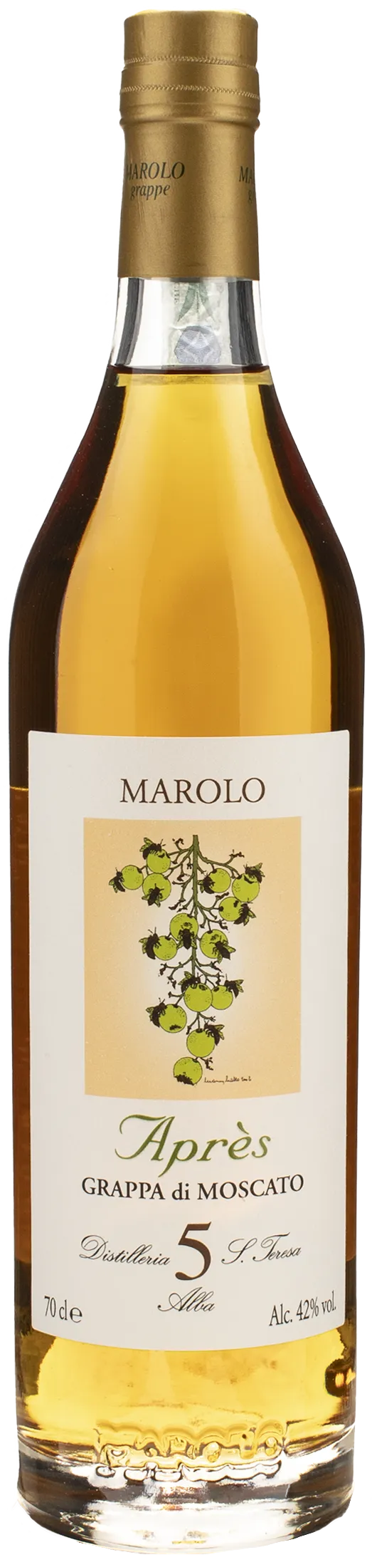 Distilleria Marolo Grappa di Moscato Apres 5 Y.O. Riserva 2018