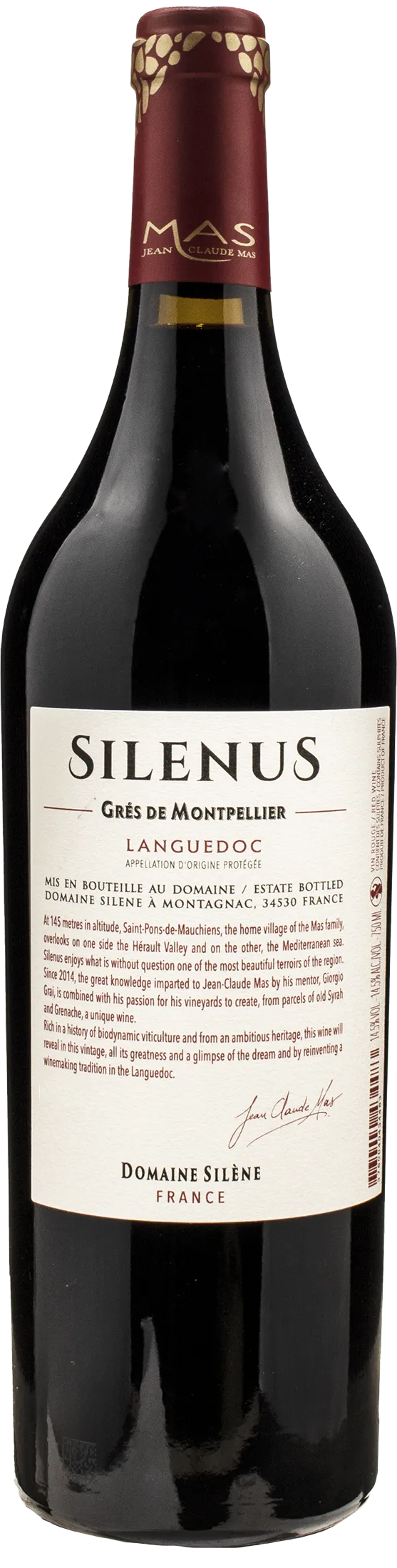 Domain Silene Gres de Montpellier Silenus 2018