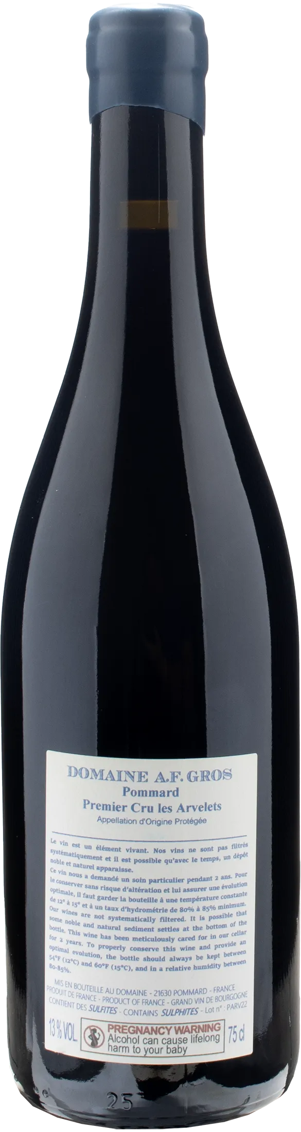 Domaine A.F. Gros Pommard 1er Cru Les Arvelets 2022