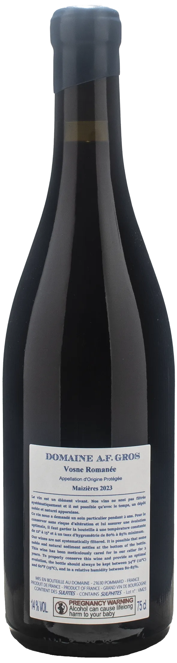 Domaine A.F. Gros Vosne Romanee Maizieres 2023