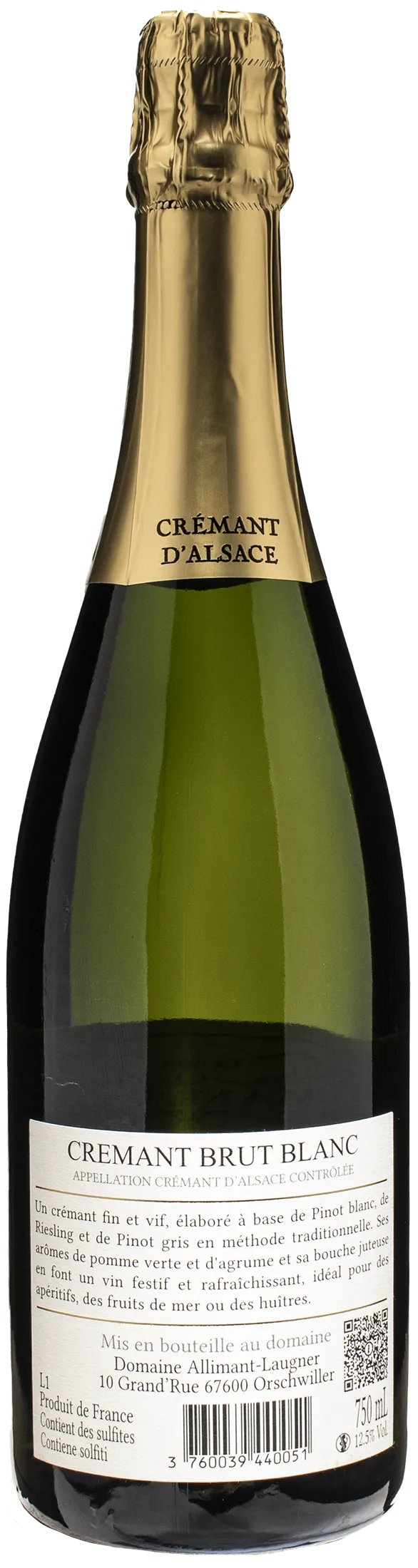 Domaine Allimant Laugner Cremant d'Alsace Brut