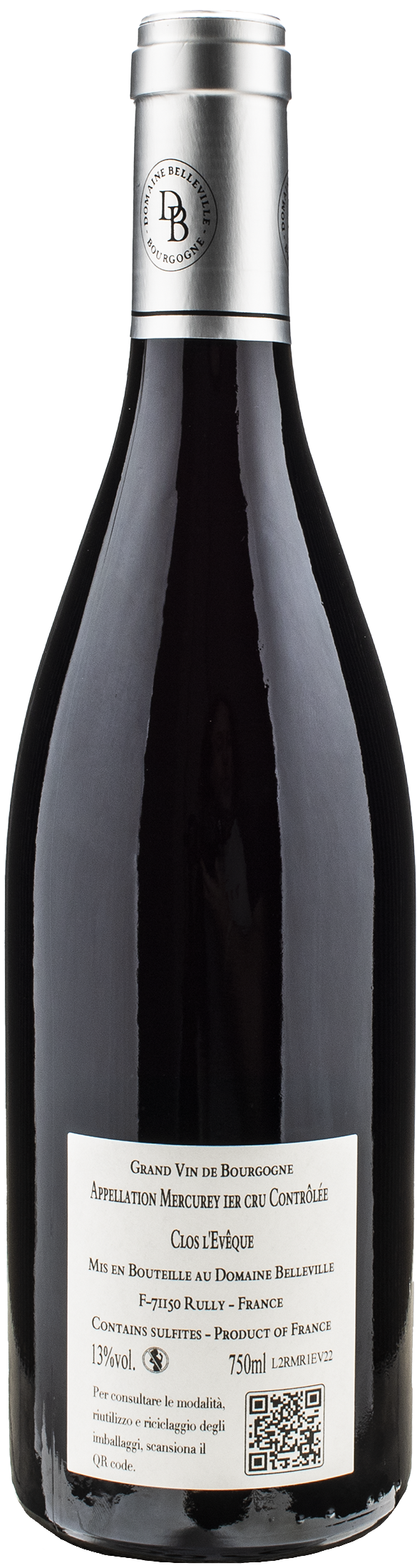 Domaine Belleville Mercurey Rouge 1er Cru Clos L'eveque 2022