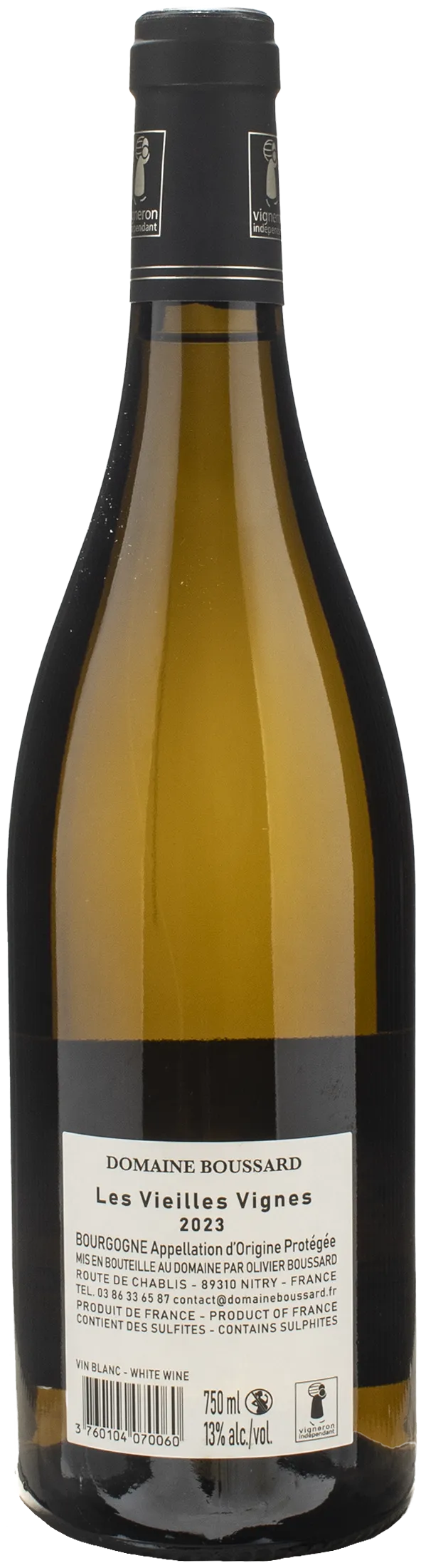Domaine Boussard Bourgogne Blanc Vieilles Vignes 2023