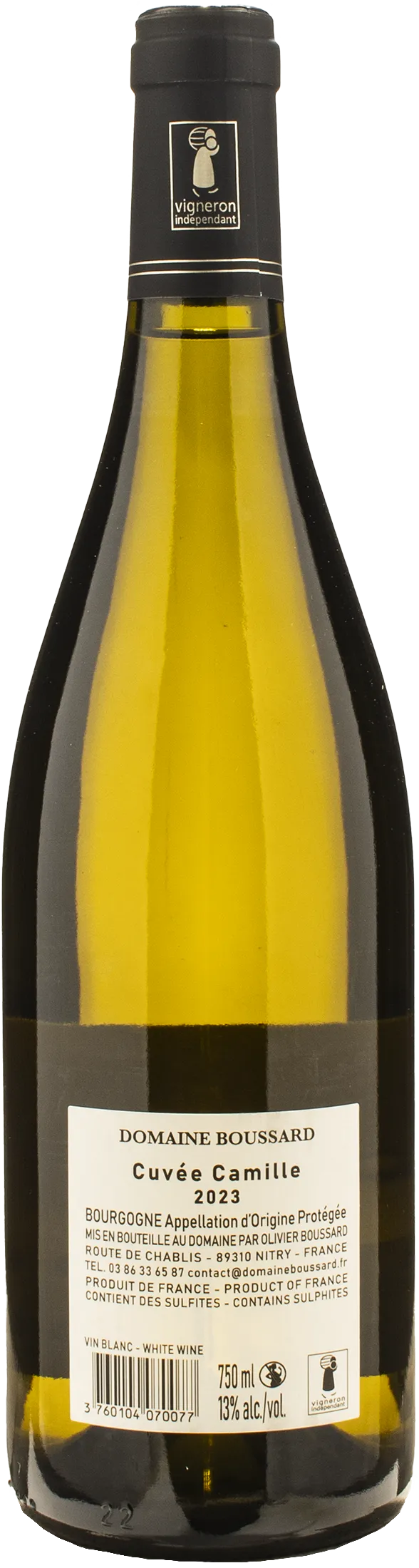 Domaine Boussard Bourgogne Chardonnay Cuvee Camille 2023