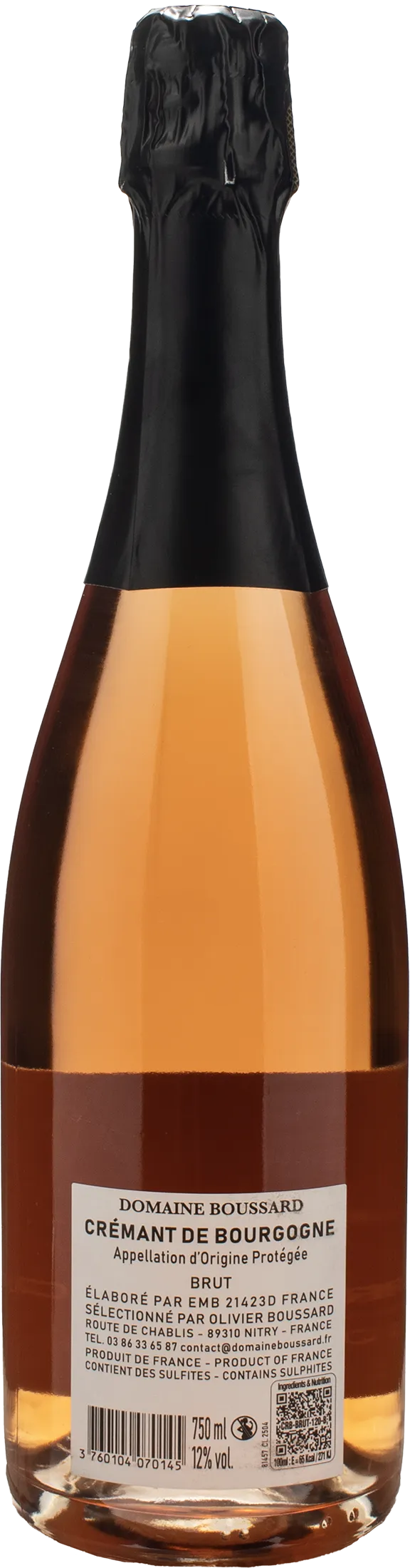 Domaine Boussard Cremant de Bourgogne Rosè Brut
