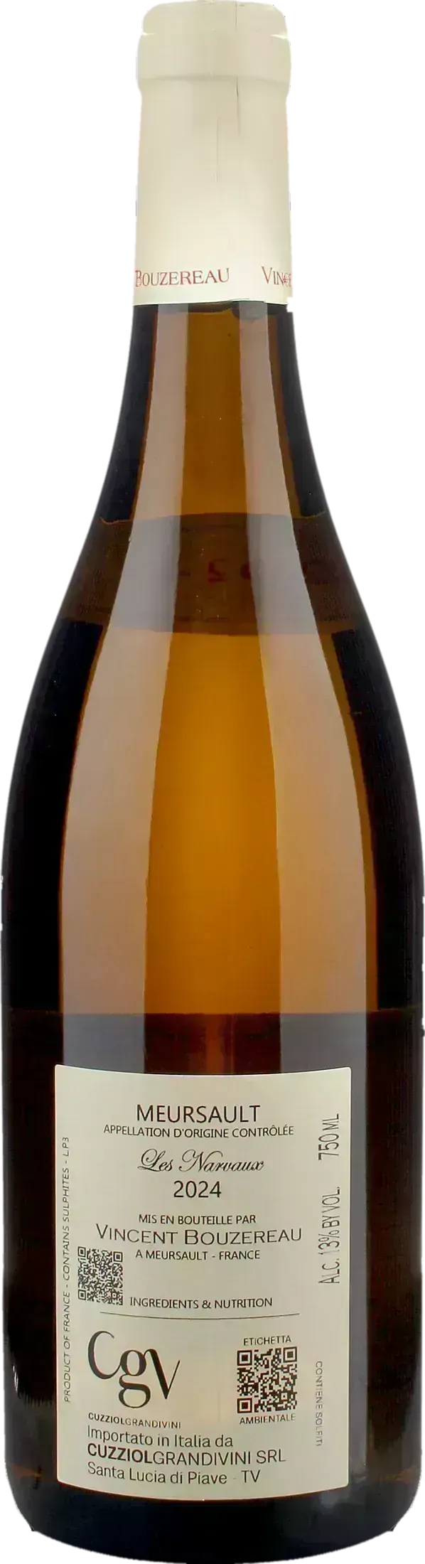 Domaine Bouzereau Meursault Les Narvaux 2024