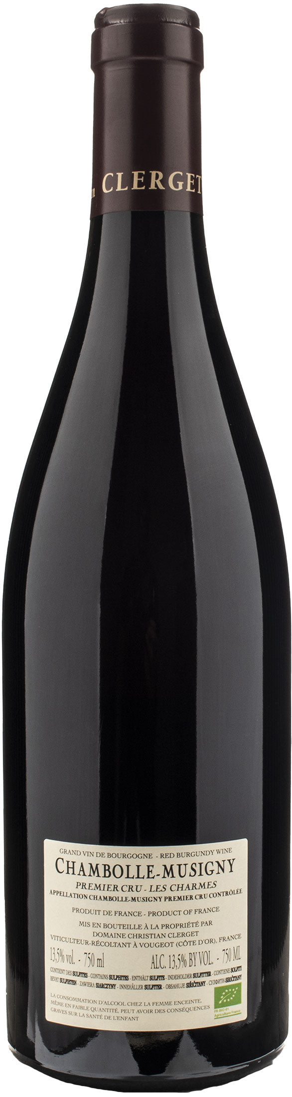 Domaine Clerget Chambolle Musigny 1er Cru Les Charmes 2021