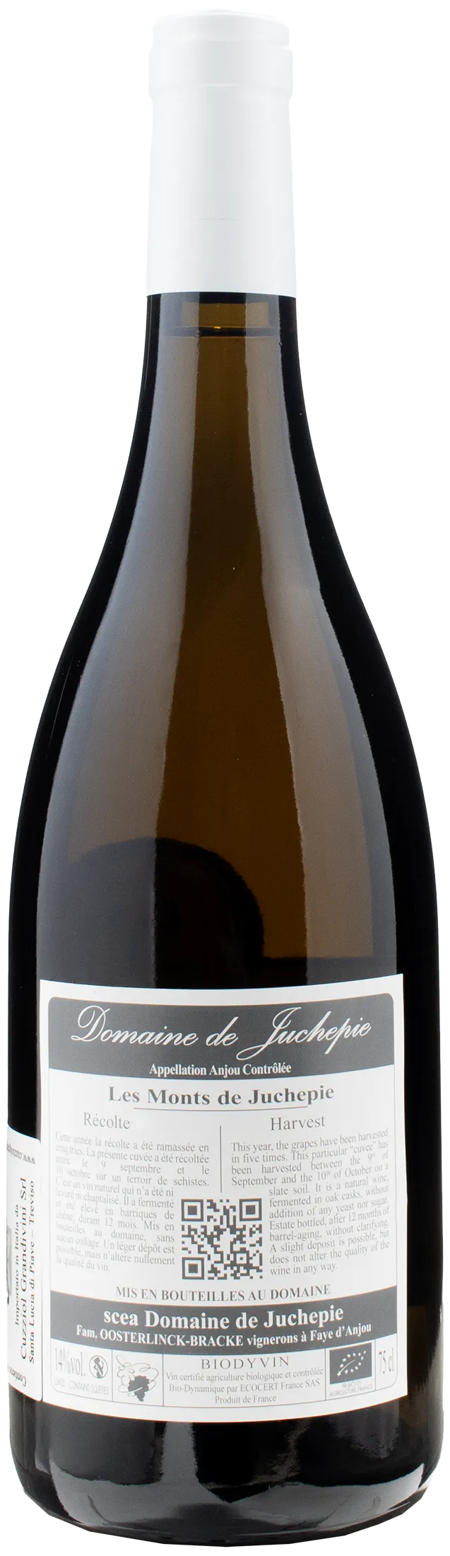 Domaine de Juchepie Les Monts de Juchepie Anjou Blanc 2020