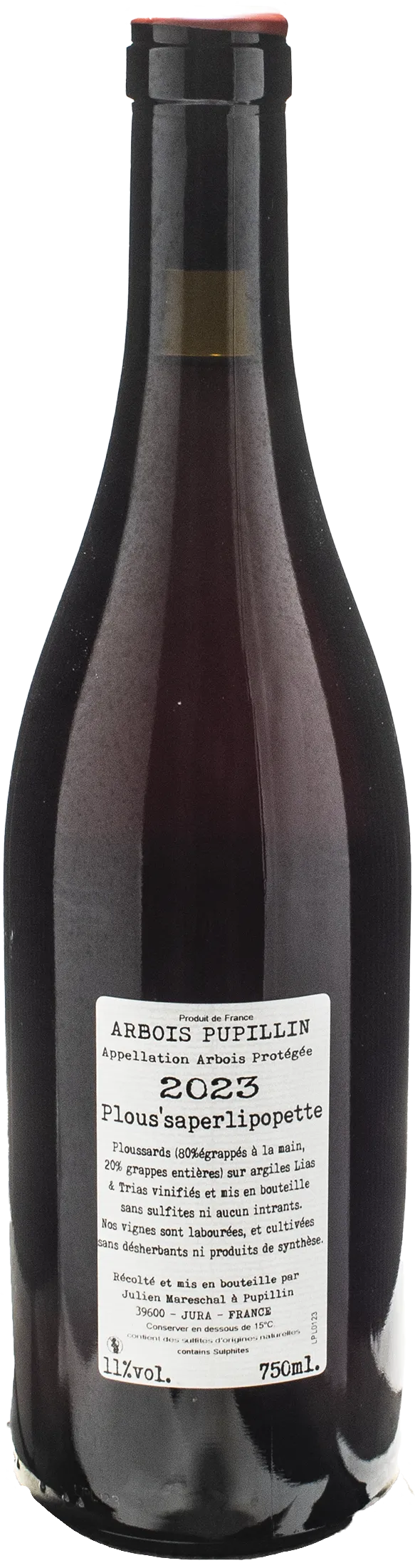 Domaine de la Borde Arbois Pupillin Jura Plous'saperlipopette 2023