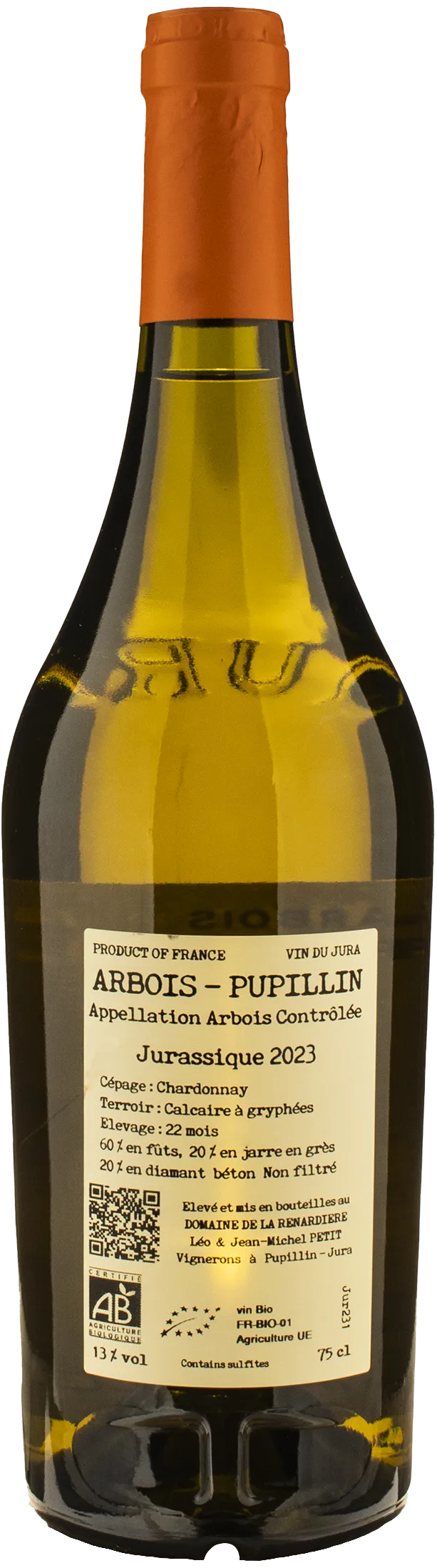 Domaine de la Renardiere Arbois Pupillin Jurassique 2023