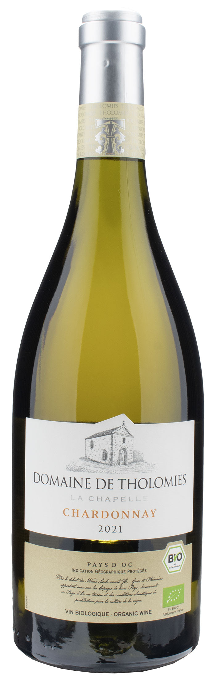 Domaine de Tholomies La Chapelle Pays D'OC Chardonnay Bio 2021