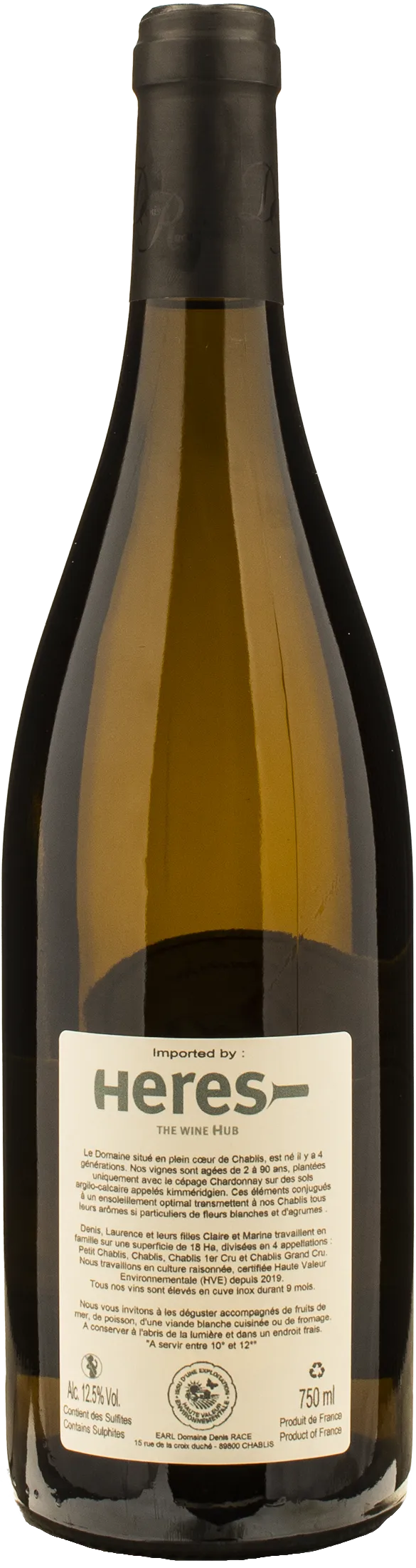 Domaine Denis Race Chablis 1er Cru Montmains Vieilles Vignes 2023