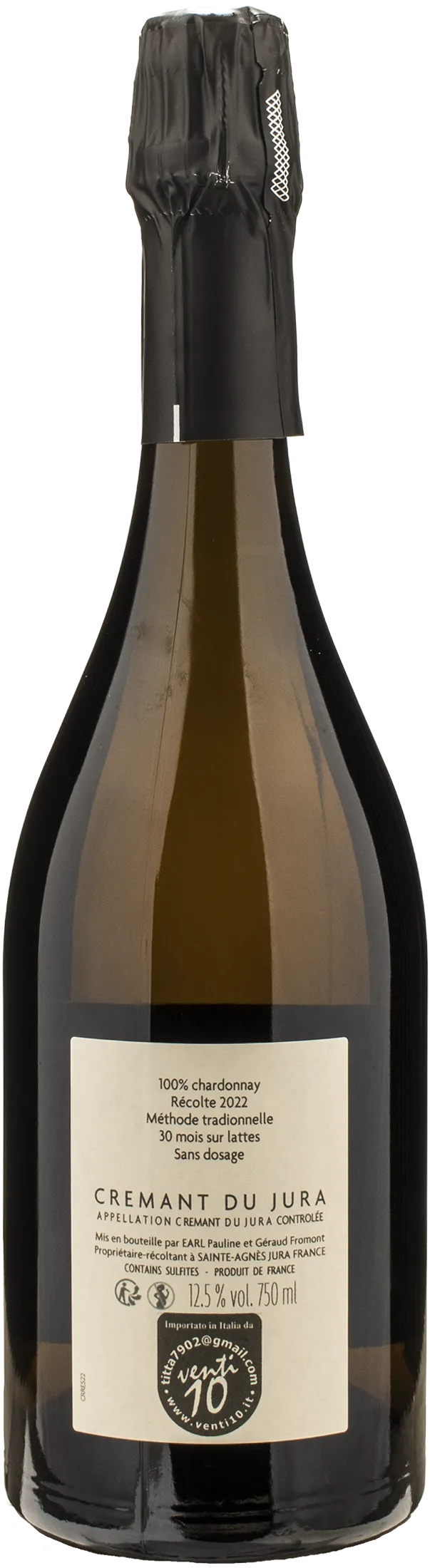 Domaine des Marnes Blanches Cremant du Jura Reserve Zero Dosage